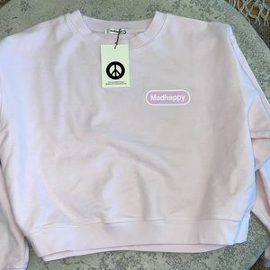 Mad Happy Cropped Sweatshirt